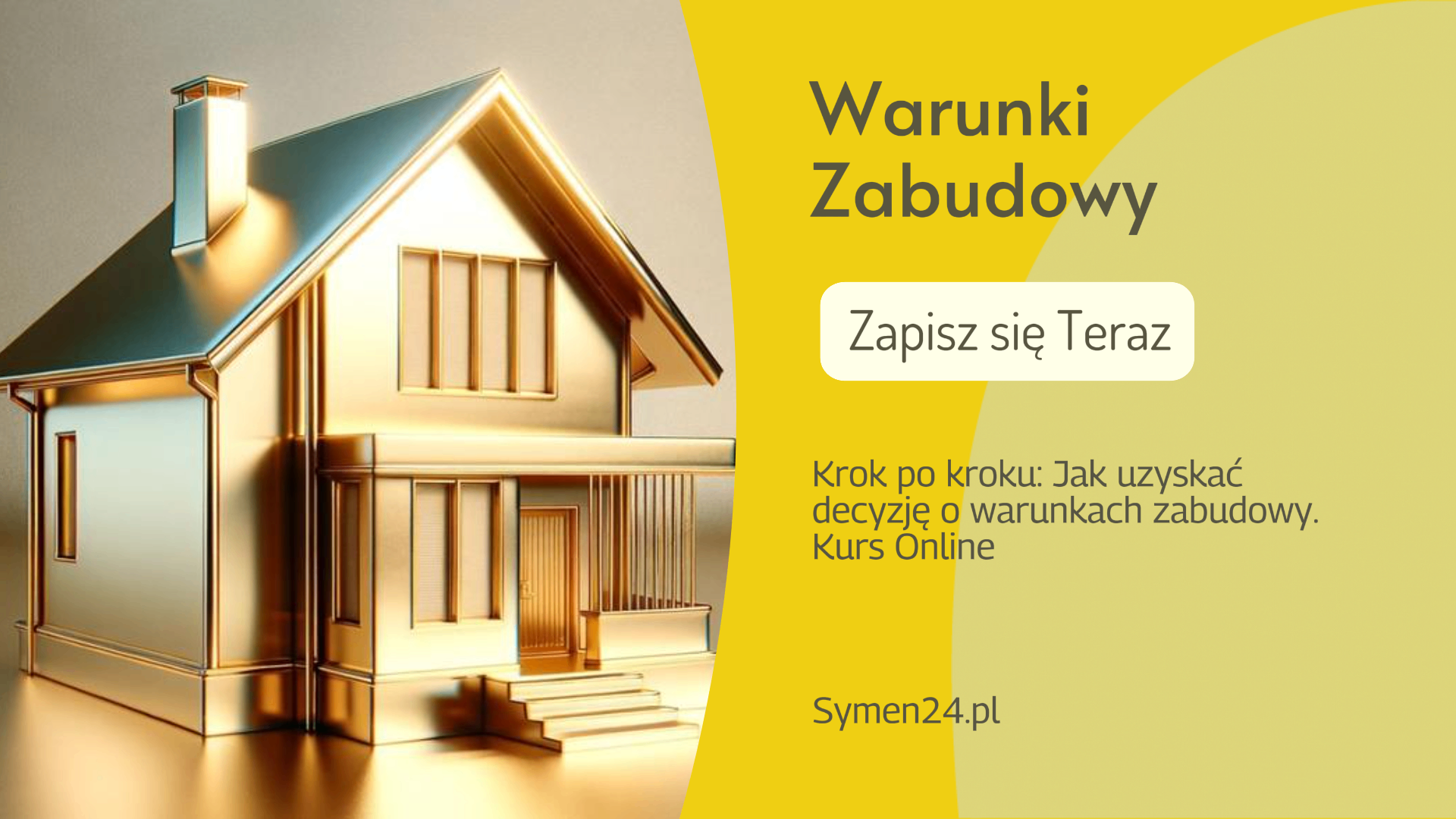 Kurs online dla agentów nieruchomości wyjaśniający Jak wygląda procedura uzyskania decyzji o warunkach zabudowy. 