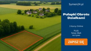 Zdobądź dostęp do 3 kursów online o obrocie działkami budowlanymi . Poznasz pułapki obrotu gruntami budowlanymi. Szkolenie to przeznaczone jest dla pośredników Nieruchomości oraz osób zainteresowanych obrotem działkami inwestorów a także deweloperów. W ramach tego szkolenia ma również do sesji pytań i odpowiedzi prowadzonej na żywo prowadzącym. - ikona kursów Obrotu Nieruchomościami połączonych z sesją Q&A