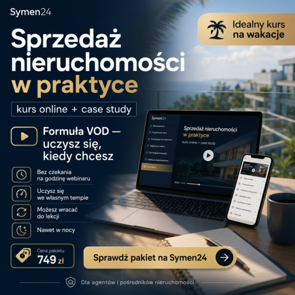 kurs umiejętności sprzedaży dla agentów nieruchomości